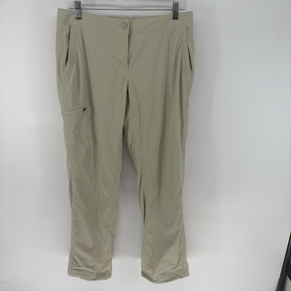 L.l Bean Women's‎ 10 Petite (32X29) Beige Hiking Pants Active Utility Tech